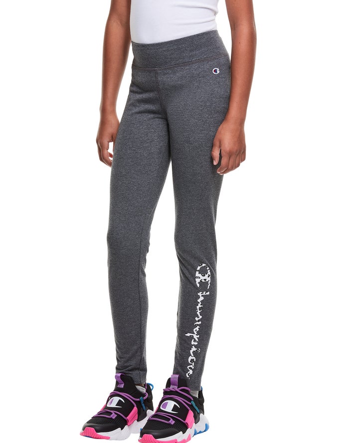 Champion Legging Meisjes - DonkerGrijs - Leopard Print ( 152497-JPT )